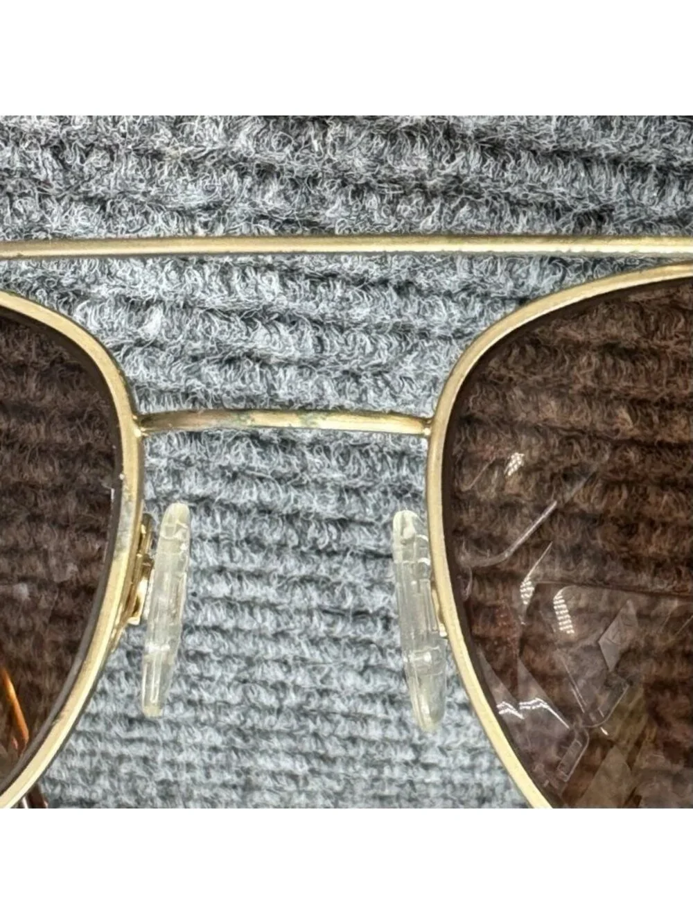 Randolph Eng. RE FGN Gold Aviator Sunglasses FRAMES ONLY 52-20-145 USA Italy VTG